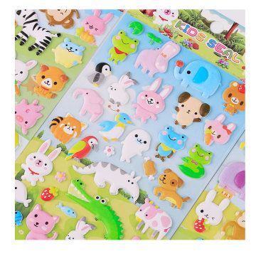 Small Animal 3d Puffy Sticker,Puffy Sticker For Kids Scrapbook